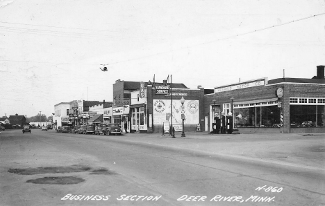 Business Section, Deer River Minnesota, 1950