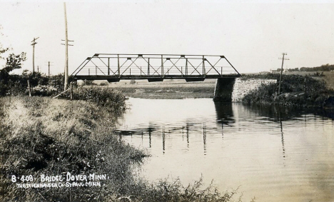 Bridge, Dover Minnesota, 1914