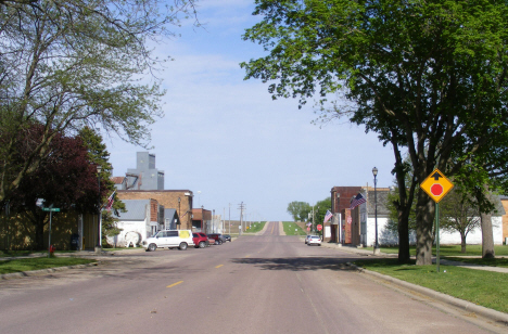 Street scene, Dunnell Minnesota, 2014