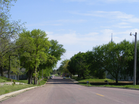 Street scene, Dunnell Minnesota, 2014