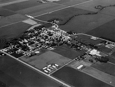 Aerial view, Easton Minnesota, 1974