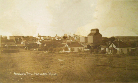 Birdseye view, Ellendale Minnesota, 1910's
