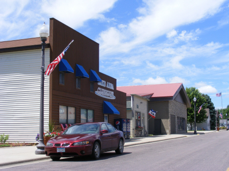 Street scene, Elysian Minnesota, 2014