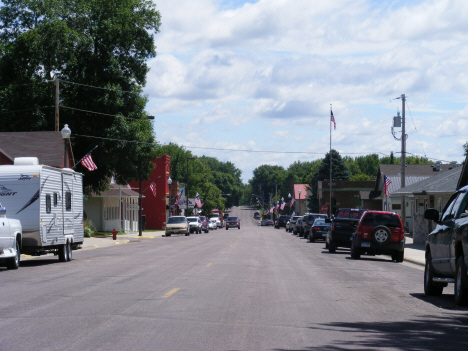 Street scene, Elysian Minnesota, 2014
