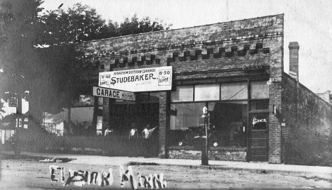 Northwestern Garage and Studebaker, Elysian Minnesota, 1910's