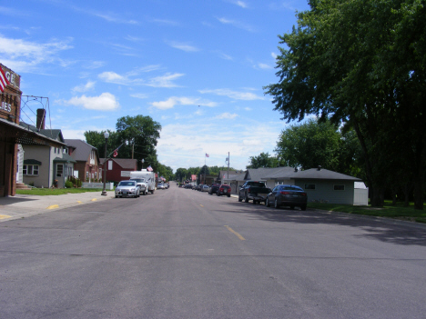 Street scene, Elysian Minnesota, 2014