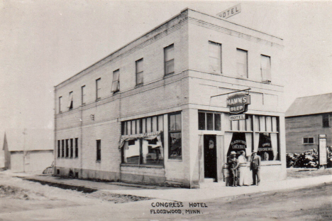 Congress Hotel, Floodwood Minnesota, 1910's