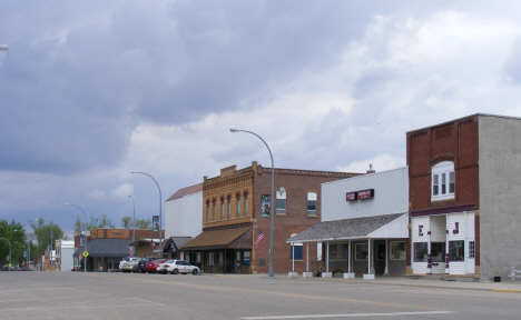 Street scene, Downtown area, Fulda Minnesota, 2014