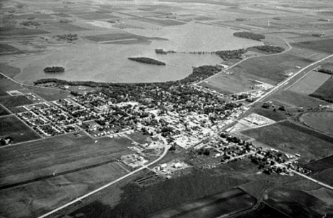 Aerial view, Gaylord Minnesota, 1969