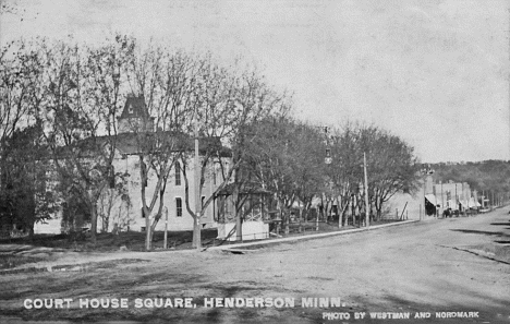 Court House Square, Henderson Minnesota, 1911