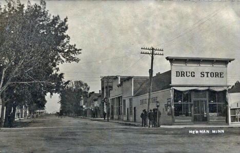 Street scene, Herman Minnesota, 1907