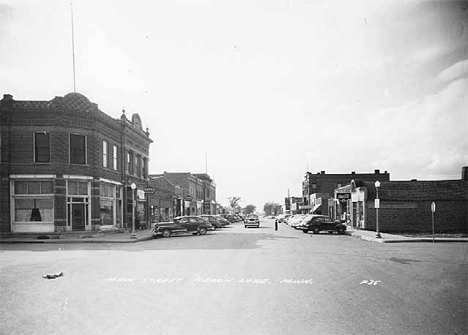 Main Street, Heron Lake Minnesota, 1950