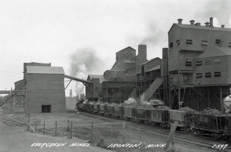Evergreen Mines, Ironton Minnesota, 1950's