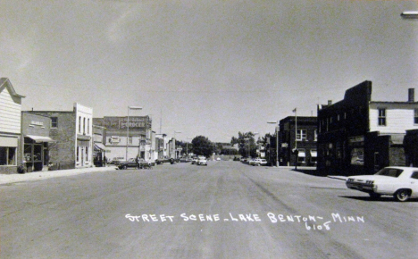 Street scene, Lake Benton Minnesota, 1960's