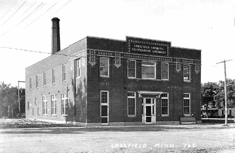 Lakefield Farmers Cooperative Creamery, Lakefield Minnesota, 1945