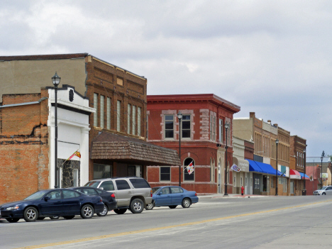 Street scene, Lakefield Minnesota, 2014