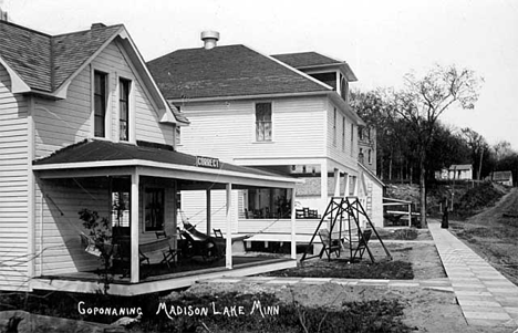 Buildings at Madison Lake Minnesota, 1909