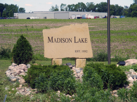 Sign along State Highway 60, Madison Lake Minnesota, 2014