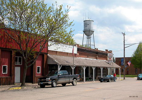 View of the main street in Madison Lake Minnesota, 2002