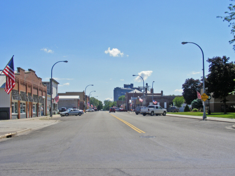 Street scene, Mapleton Minnesota, 2014