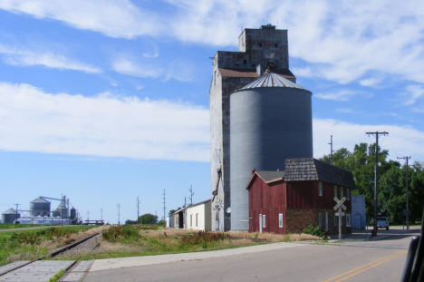 Railroad tracks and elevator, Minnesota Lake Minnesota, 2014