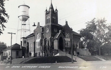 St. John's Lutheran Church, Montgomery Minnesota, 1930's