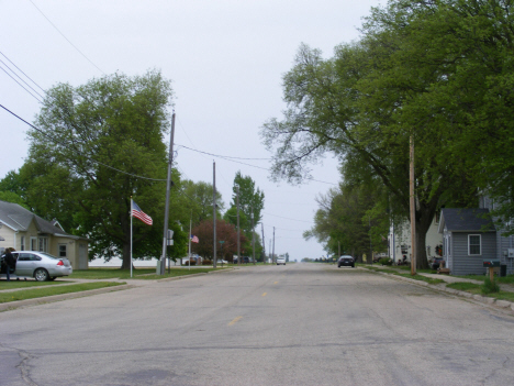 Street scene, Odin Minnesota, 2014