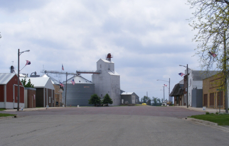 Street scene, Okabena Minnesota, 2014