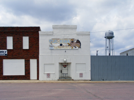 Former Blue Hawk Bowling Alley and Cafe, Okabena Minnesota. 2014