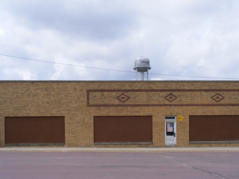 Street scene, Okabena Minnesota, 2014