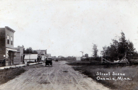 Street scene, Onamia Minnesota, 1910