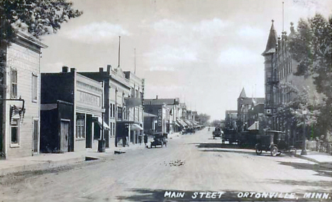 Main Street, Ortonville Minnesota, 1920's