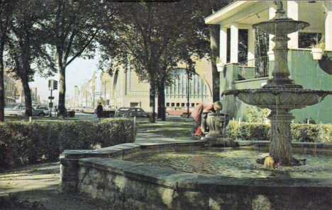 Fountain at Central Park, Owatonna Minnesota, 1960's