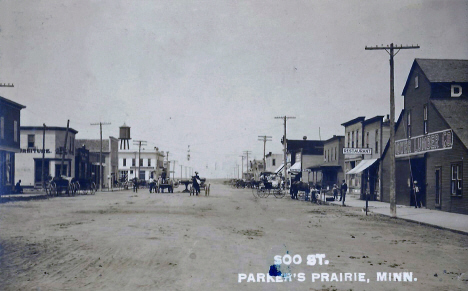 Soo Street, Parkers Prairie Minnesota, 1911