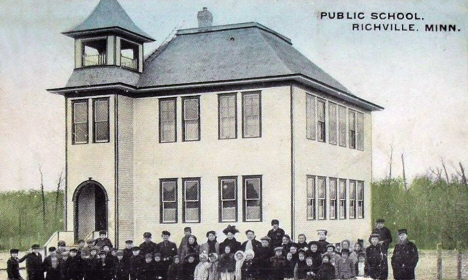 Public School, Richville Minnesota, 1910's