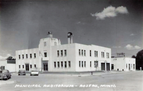 Municipal Auditorium, Roseau Minnesota, 1950's