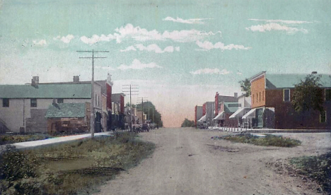 Main Street, Sanborn Minnesota, 1910's