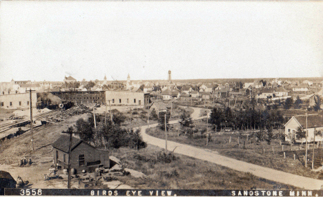 Birds eye view, Sandstone Minnesota, 1909