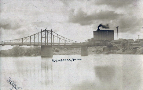 Minnesota River Bridge, Shakopee Minnesota, 1907
