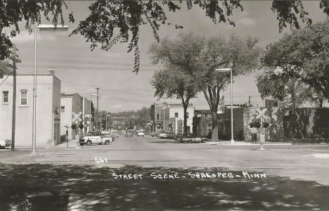 Street scene, Shakopee Minnesota, 1950's
