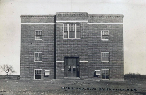 High School, South Haven Minnesota, 1910