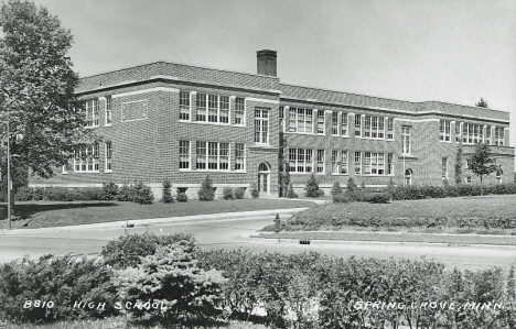 High School, Spring Grove Minnesota, 1940's