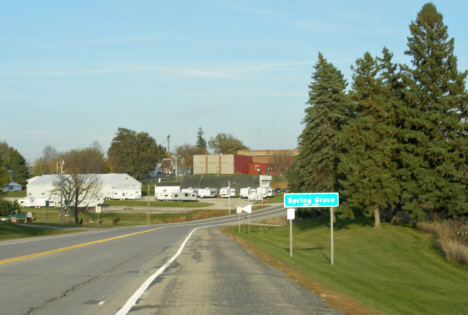 Population sign, Spring Grove Minnesota, 2009