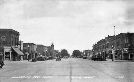 Minnesota Avenue South, St. Peter Minnesota, 1940's