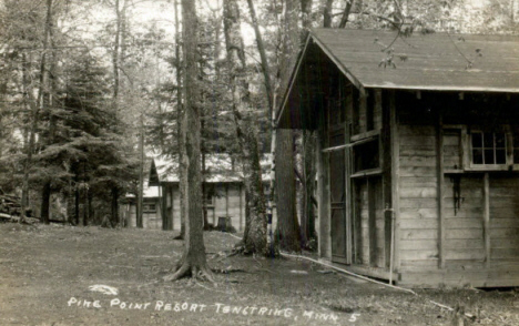 Pike Point Resort, Tenstrike Minnesota, 1930's