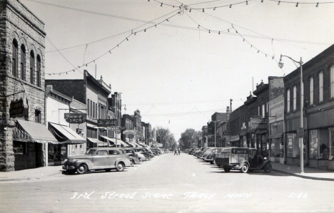 3rd Street, Tracy Minnesota, 1940's