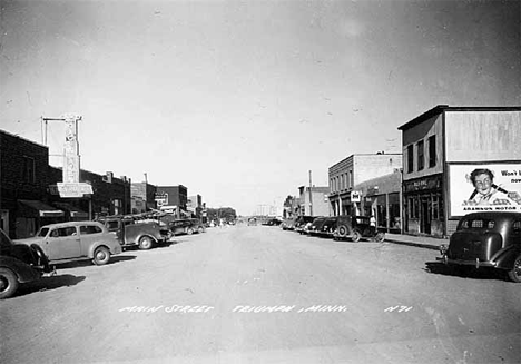 Main Street, Triumph (now Trimont) Minnesota, 1948