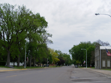 Street scene, Trimont Minnesota, 2014