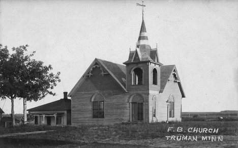 First Baptist Church, Truman Minnesota, 1920's