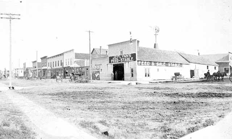 Street scene, Truman Minnesota, 1908